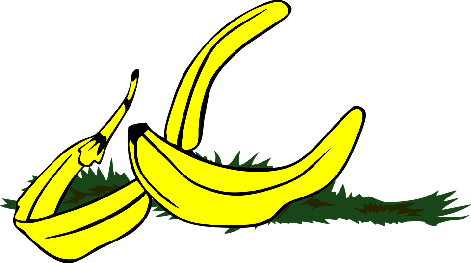 Banana Peel Clip Art (960x538)
