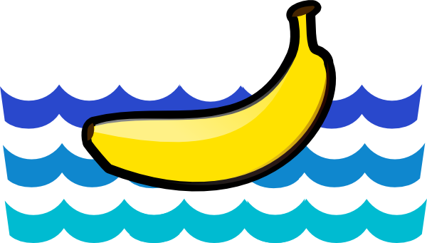 Banana Boat Clip Art (600x341)