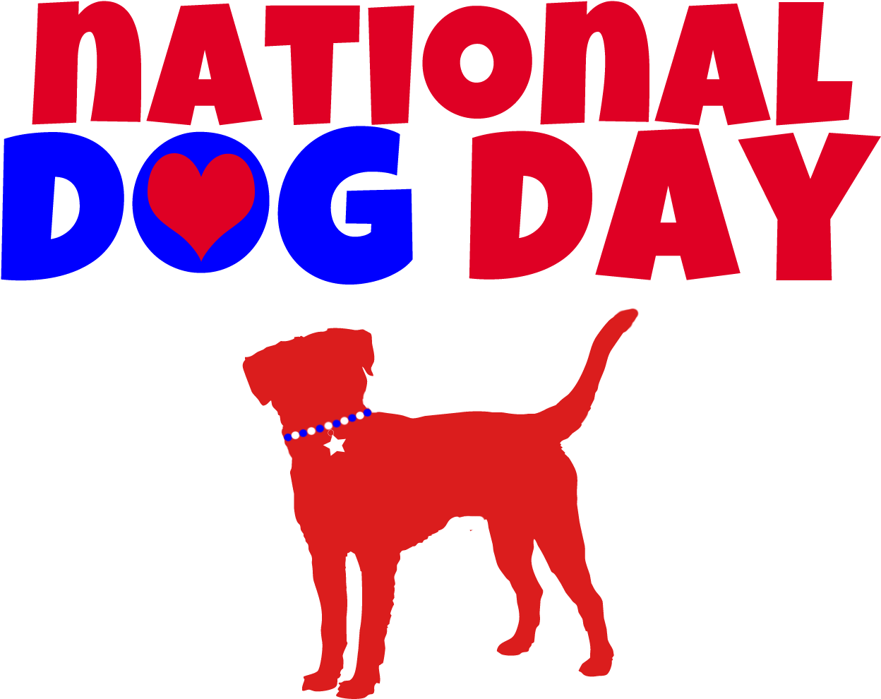 National Dog Day Red Dog Clipart - National Dog Day Clip Art (1274x1012)