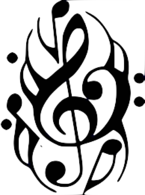 Marching Band Baritone Clipart - Black And White Marching Band Clipart (464x625)