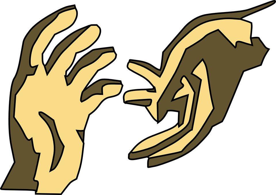 Hands Gesture People Help Save Aid Relief - Helping Hands Clip Art (960x680)