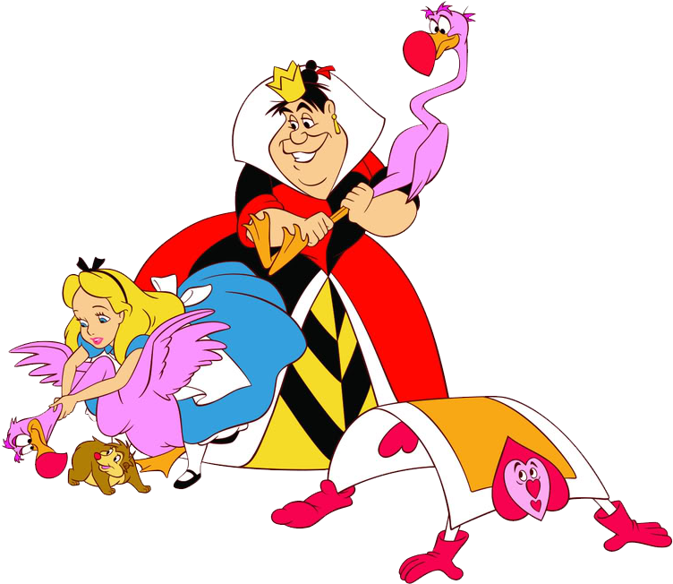 Alice In Wonderland Clipart Images Illustrations Photos - Alice In Wonderland Queen Of Hearts Croquet (770x671)