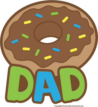 Kind Dad Clipart - Donuts For Dad Clipart (382x418)
