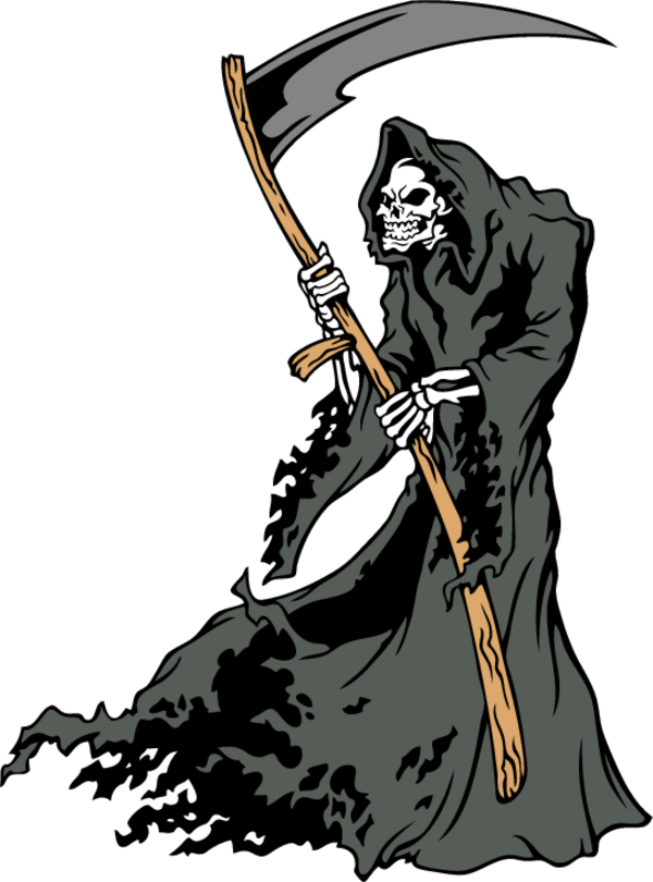 Download Eps Vector Art Sample - Grim Reaper Clip Art (600x810)