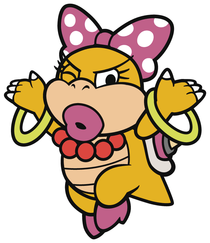 Wendy O - Koopa - Wendy Koopa Paper Mario Color Splash (729x846)