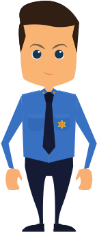 Male Security Guard Character - Euclidean Vector (550x550)