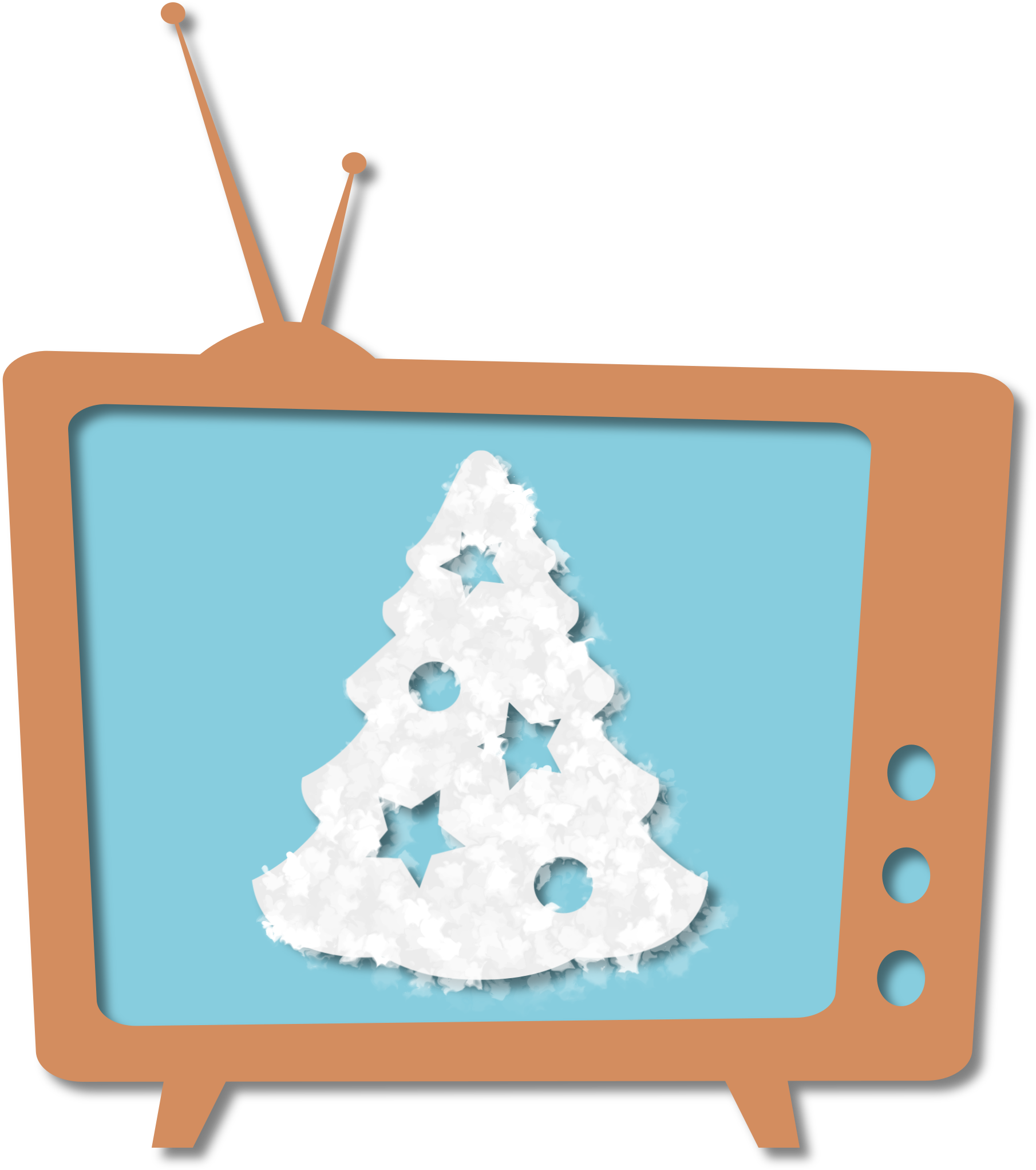 Christmas Tv - Television (2120x2400)