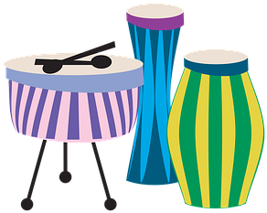 Clipart, Drums, Music, Africa, Musical - Music (501x340)