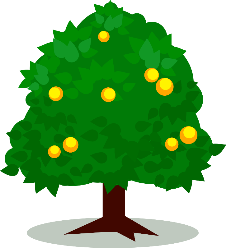 Fruit Tree Clip Art - Tree With Fruit Clip Art (726x798)