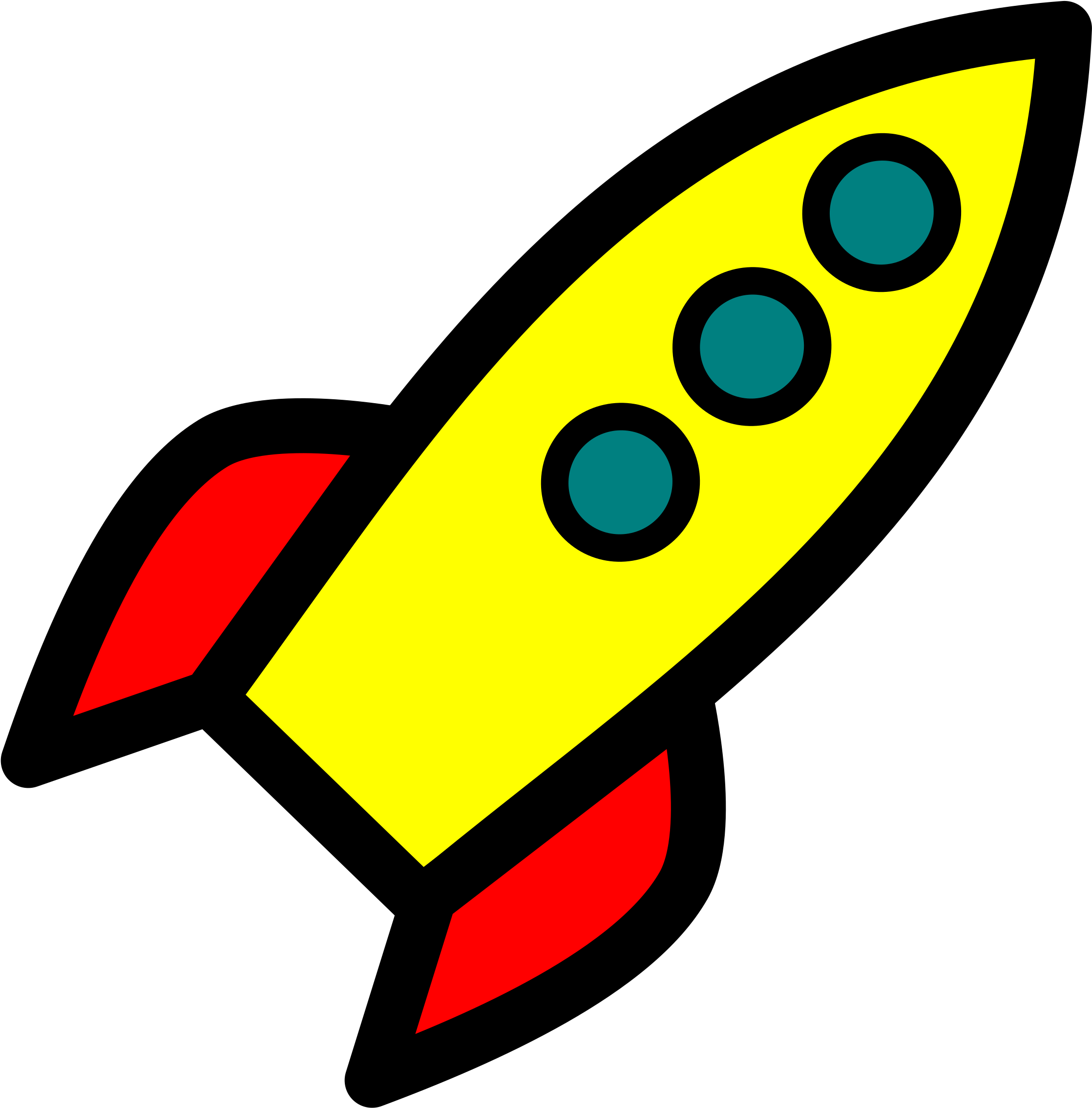 Startup Modern Icon - Rocket Ship Clip Art.