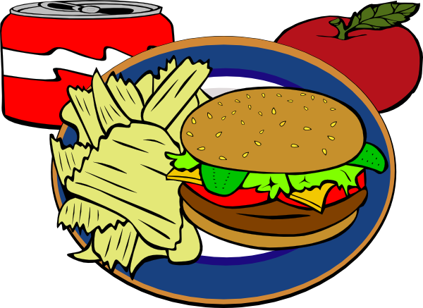 Fast Food Clip Art - Food And Drink Clip Art (600x437)