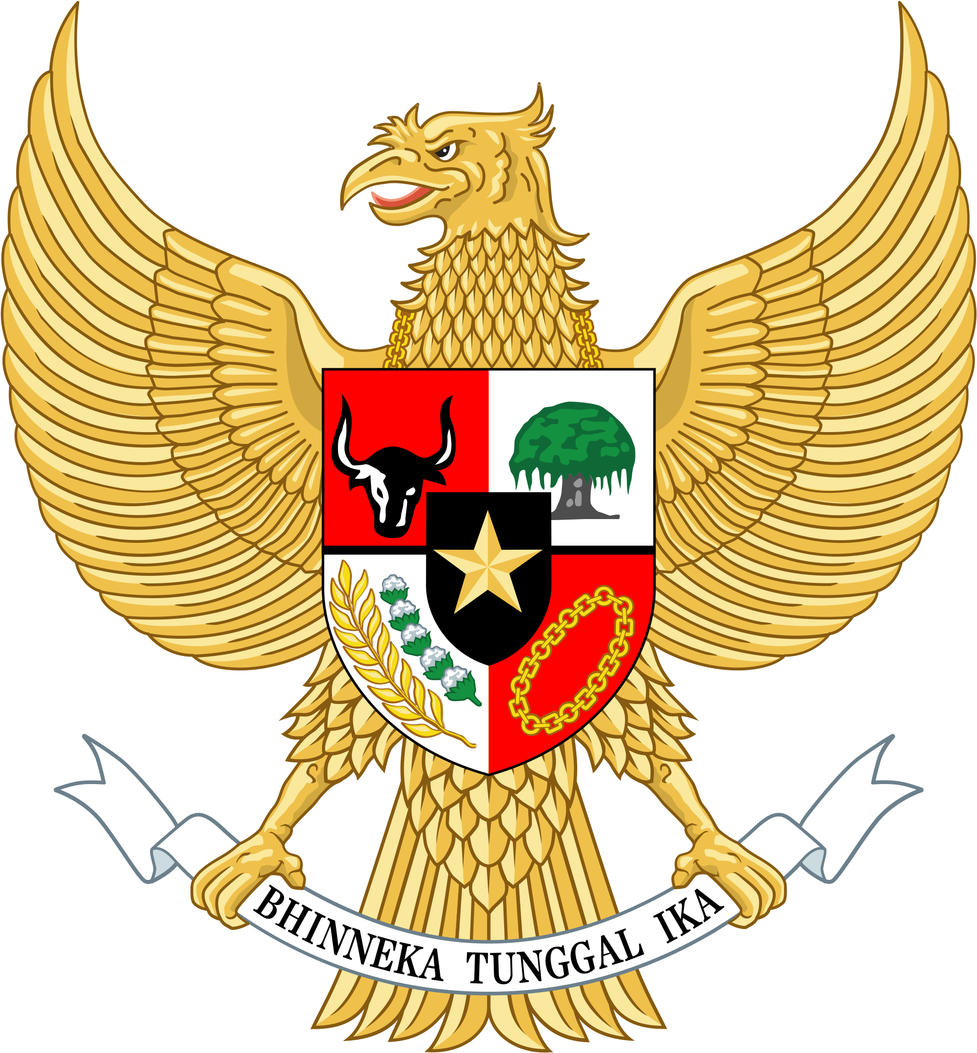 National Emblem Of Indonesia - Indonesia National Emblem (2000x2178)