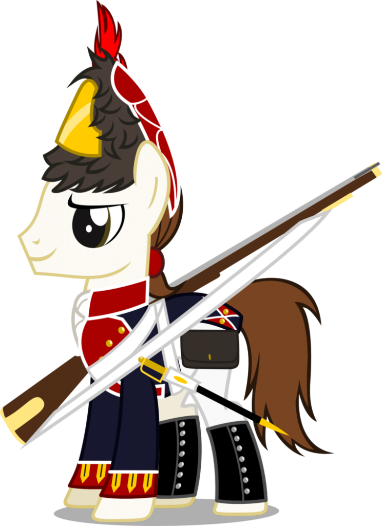 It Comes In Three Different Colors - Mlp Guard In Uniform (744x1024)