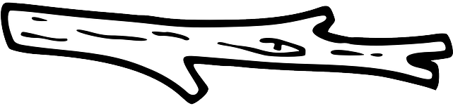 Stick, Outline, Tree, Branch, Wood - Outline Of Tree Branch (640x320)
