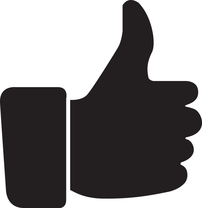 Icon - Transparent Background Thumbs Up Png (651x670)
