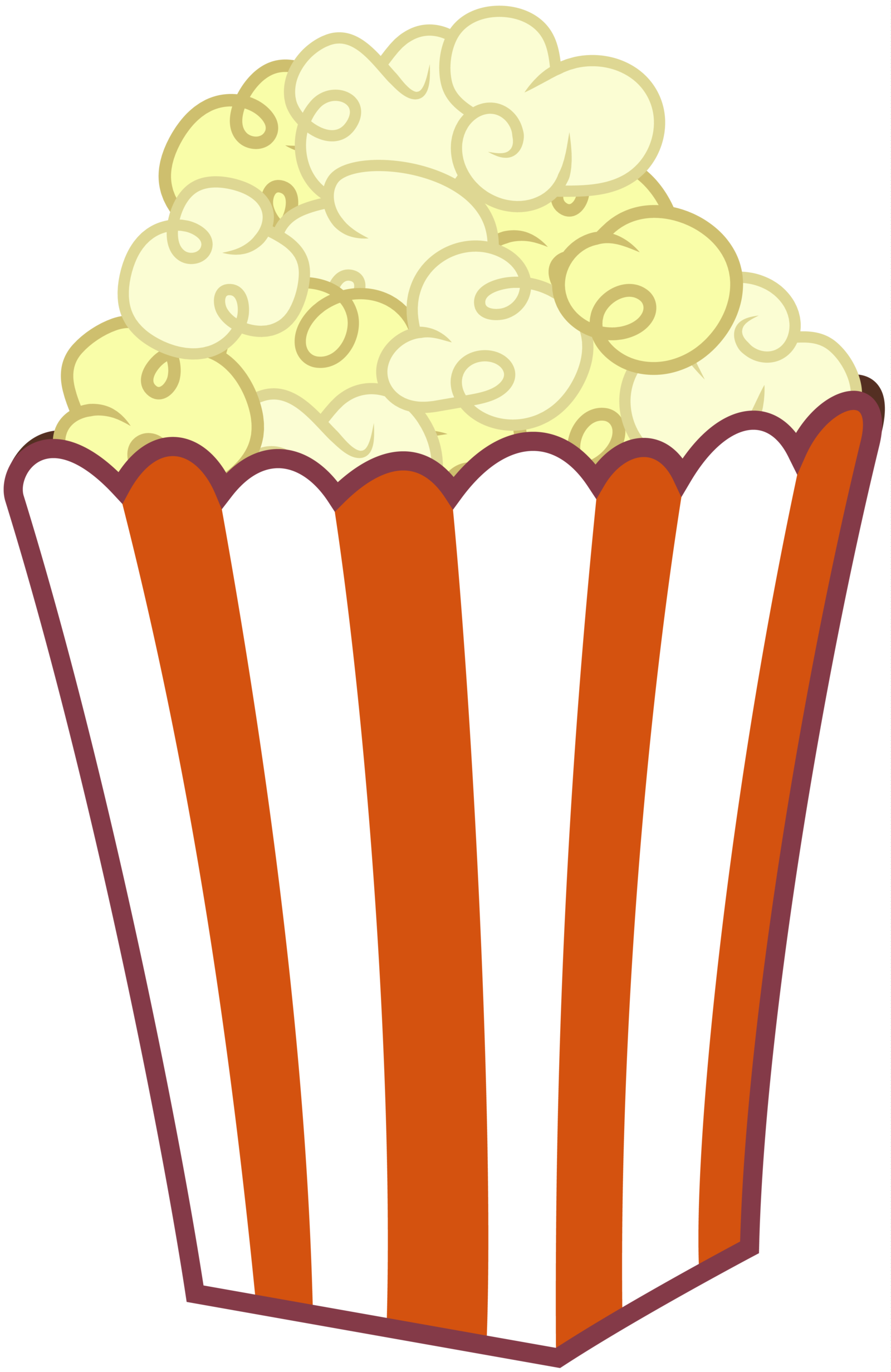 Popcorn Clip Art - Popcorn Clipart Transparent Background (1600x2463)