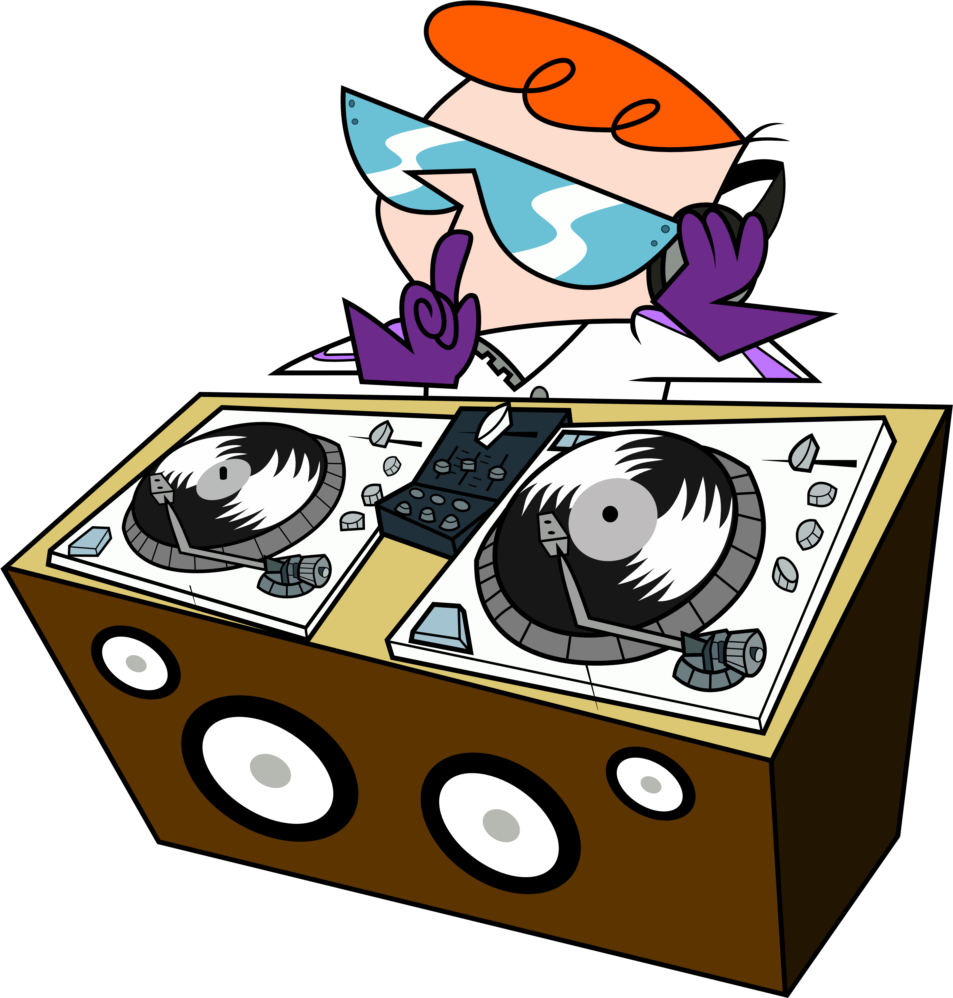 Disc Jockey Cartoon Clip Art - Disc Jockey Cartoon Clip Art (4500x4500)