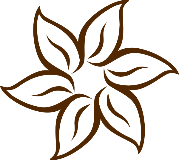 2018 2nd Annual Dogwood Festival - Flower Clip Art Black And White (600x536)