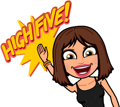 Thank You So Much Mah Peeps Love You All To Pieces - Hi Five Girl Cartoon (398x398)