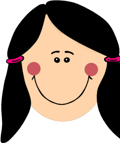 Girl Face Clipart - Cartoon (640x480)