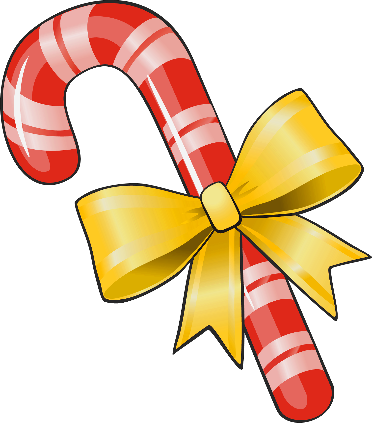 Xmas Stuff For > Christmas Bow Clipart - Candies Clipart Png (1502x1708)