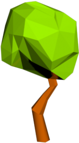 Low Poly Tree 3d Model - Human (620x465)