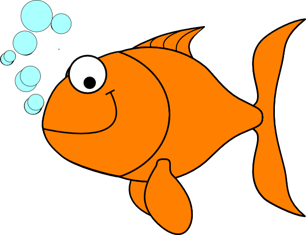 Exclusive Ideas Gold Fish Clip Art Goldfish At Clker - Fish Clip Art (600x460)