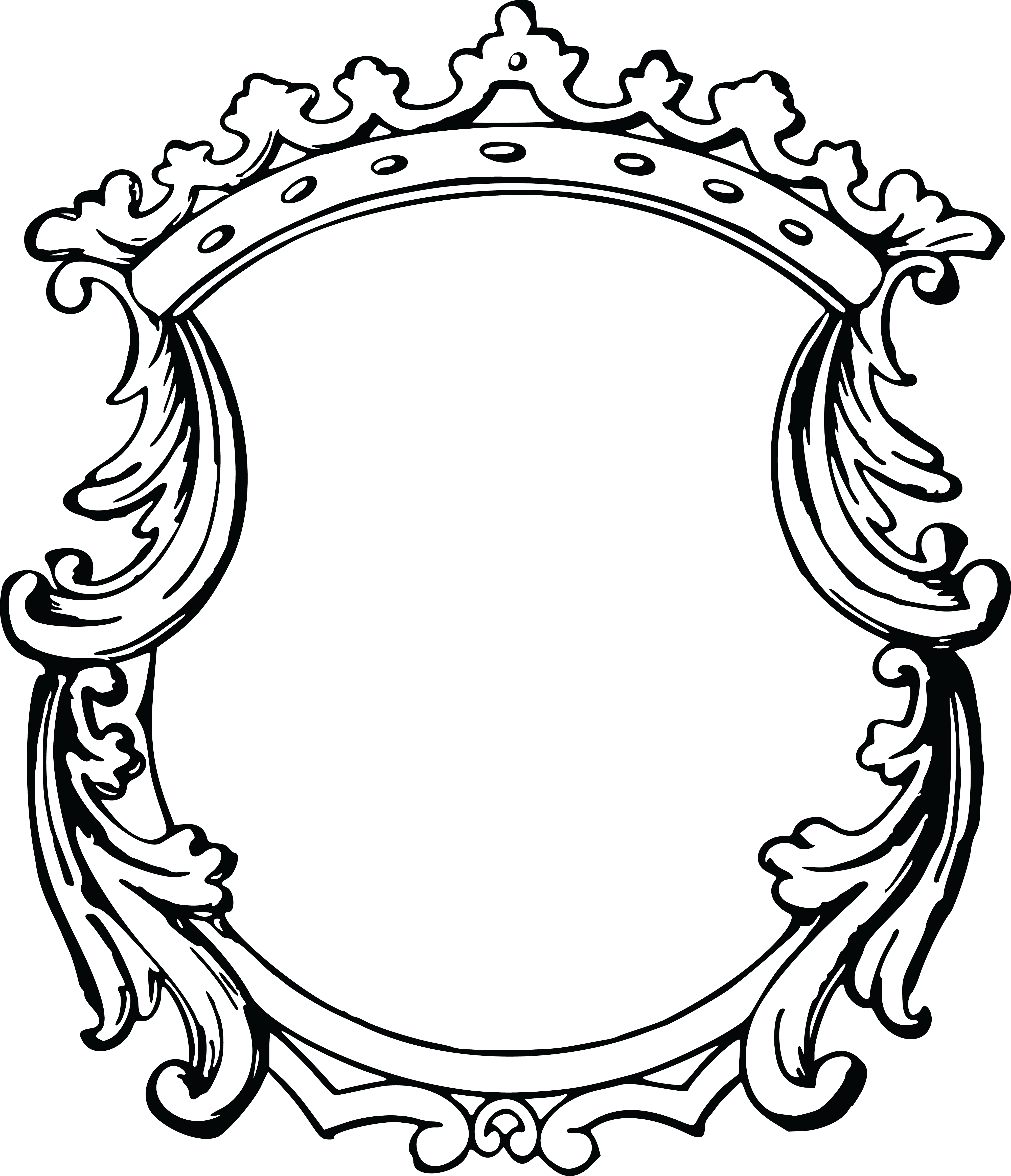Fancy Clipart Clipartxtras Png - Fancy Circle Frame Png (4000x4654)