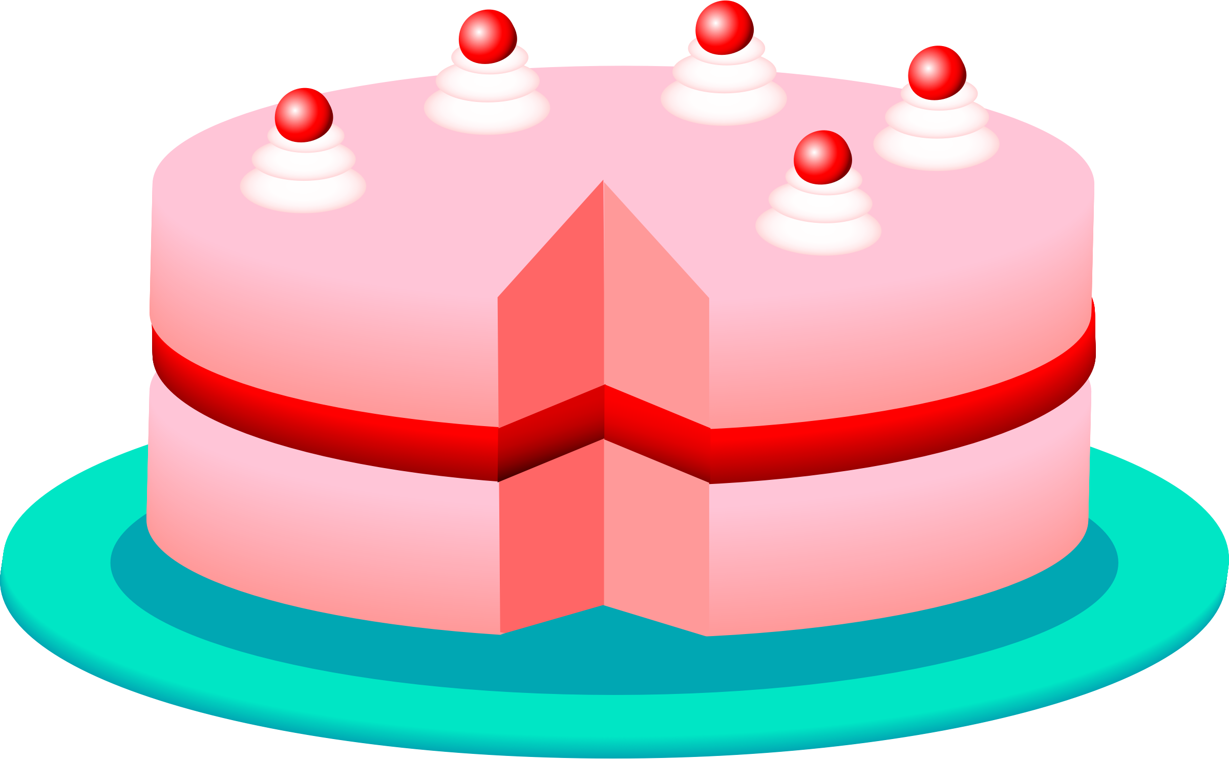 Bday Cake Clipart - Cake Clip Art (2400x1482)