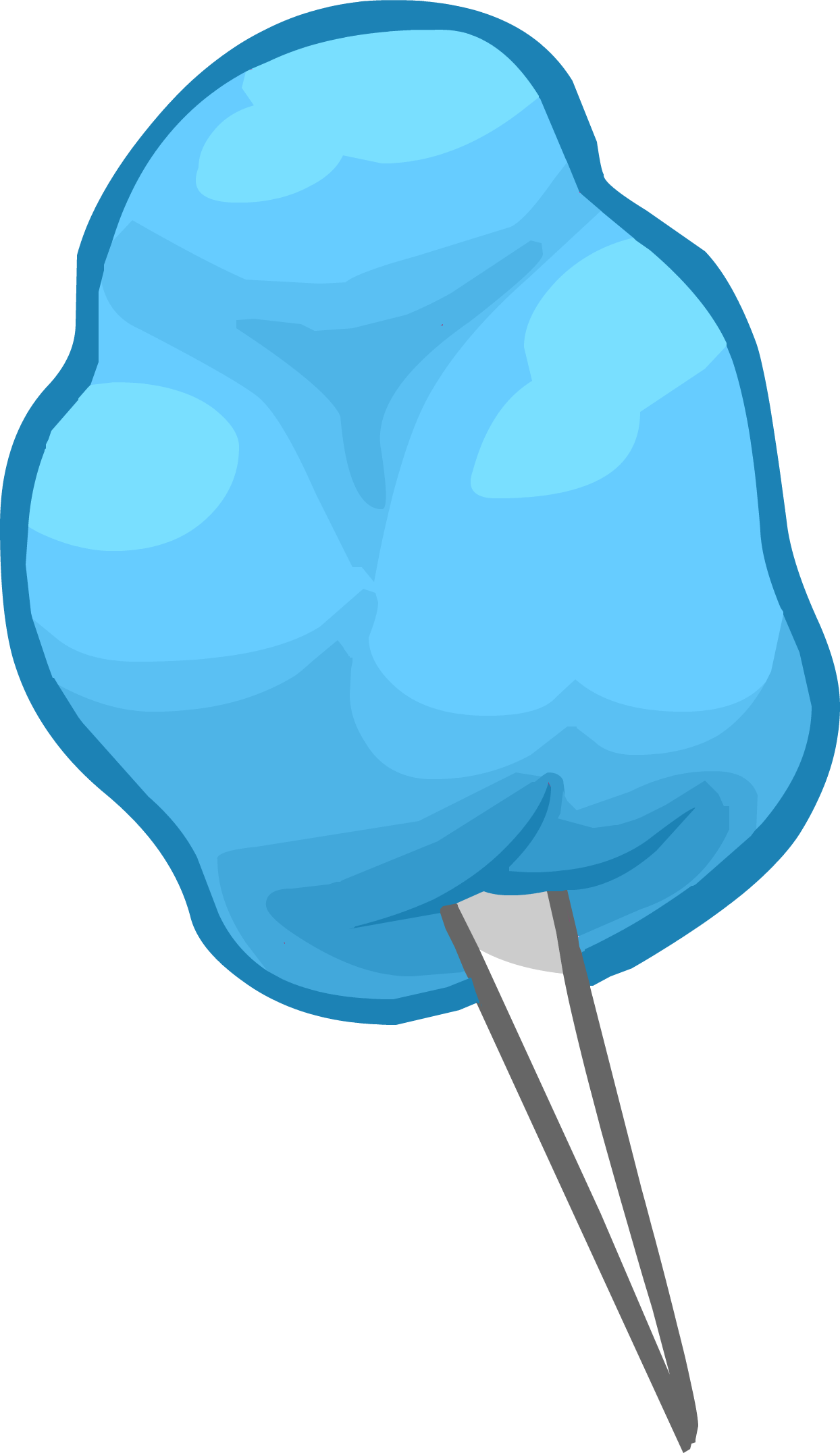 Cotton Candy Ice Cream Cones Sugar Clip Art - Cotton Candy Ice Cream Cones Sugar Clip Art (1244x2152)