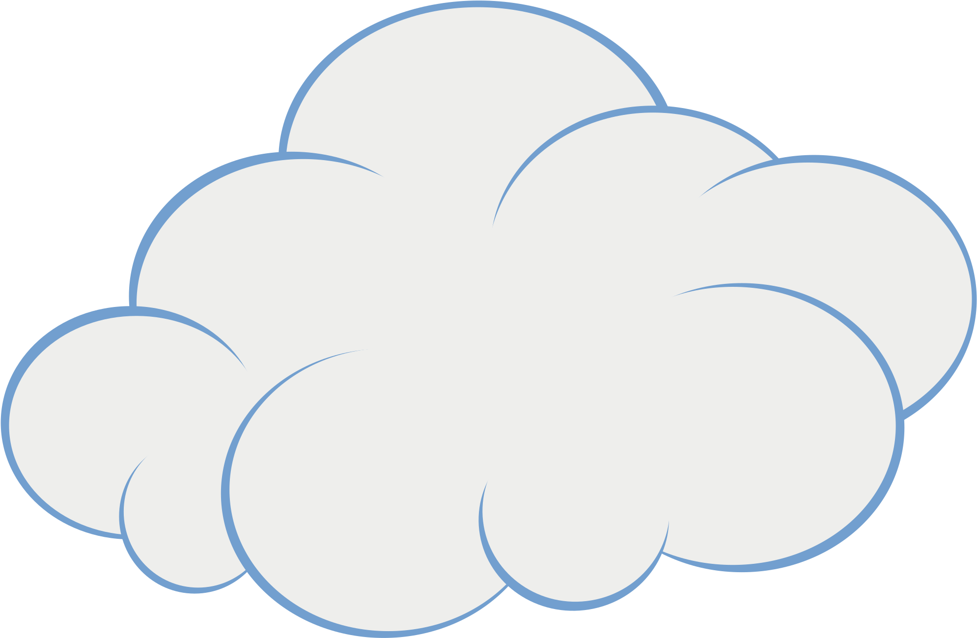 Windy Cloud Clip Art Clipart Clipart - Cloud Cartoon Free (2400x1558)