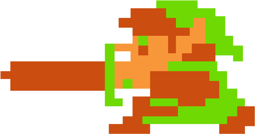 Zelda Clipart Original Link Legend - Link Legend Of Zelda 8 Bit (900x506)