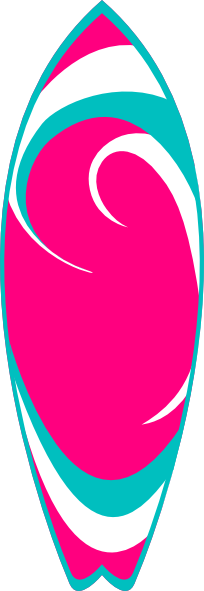 Surfboard Clipart Transparent - Surfboard Clipart (204x591)