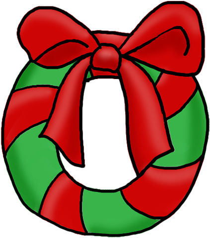 Transparent Christmas Wreath Clipart - Merry Christmas Clip Art (515x531)