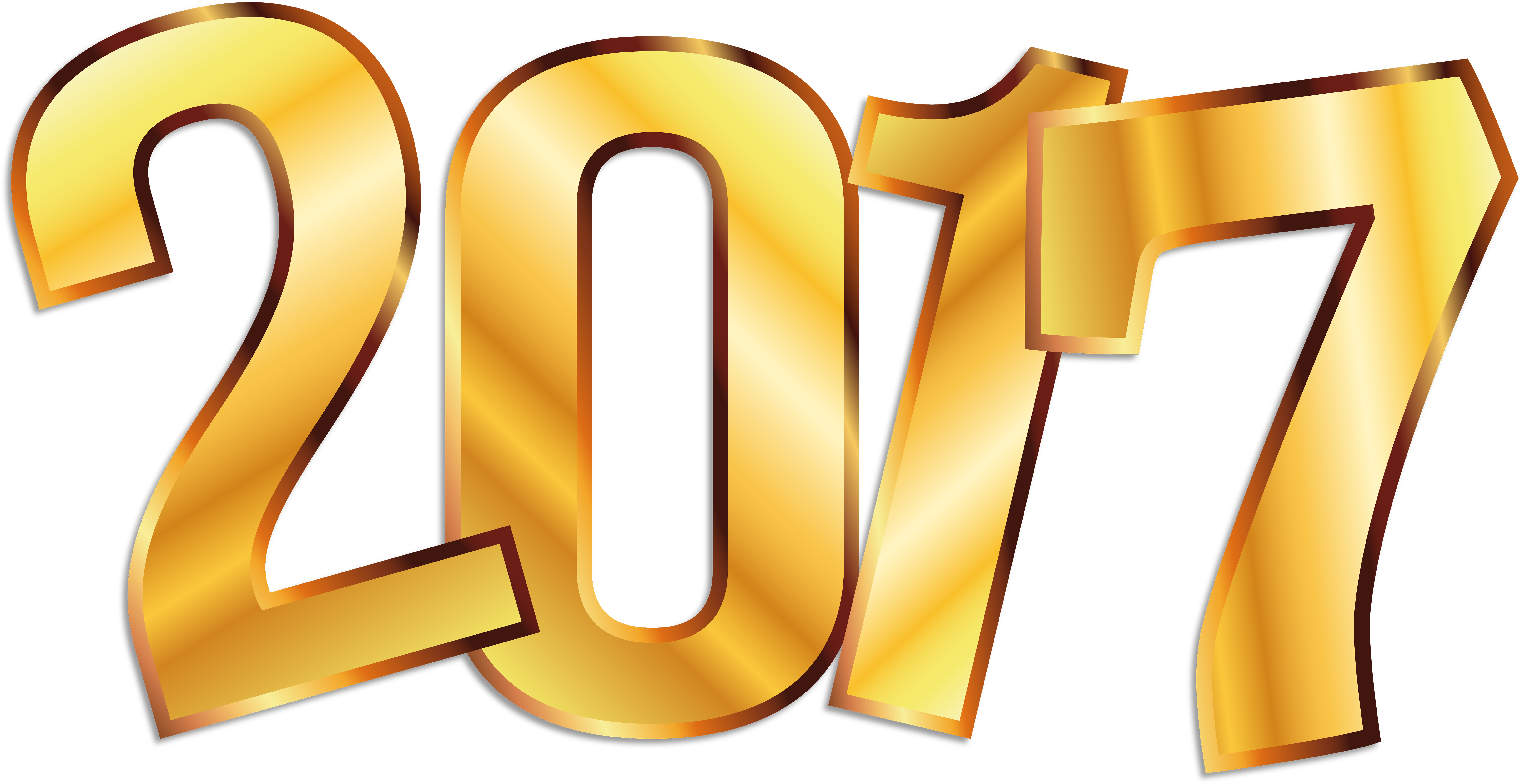 2017 Deco Gold Png Clip Art Imageu200b - 2017 Transparent Png (8000x4191)