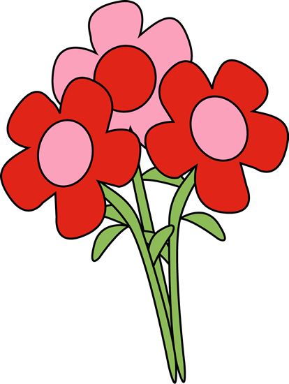 Valentine's Day Flowers Clip Art - Valentine's Day Clip Art Flowers (414x550)