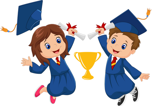 Graduation Clipart Day Care - Graduation Clipart Png (500x348)