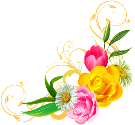 Cute Flower Clip Art Png Images - Android Tablet Pc - Quad-core, Bluetooth, Otg, (500x500)