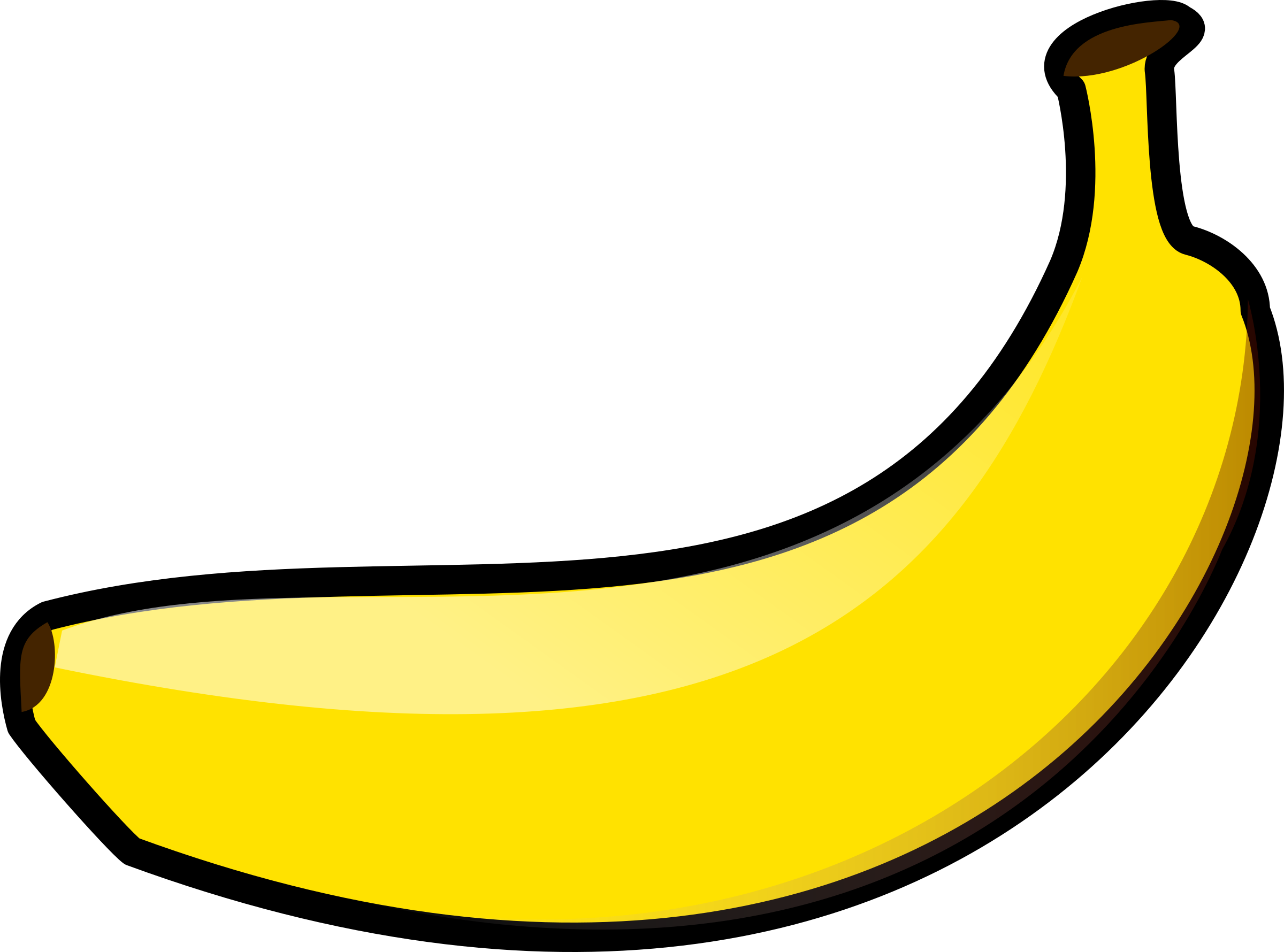 Clipart Banana - Banana Png (2400x1780)