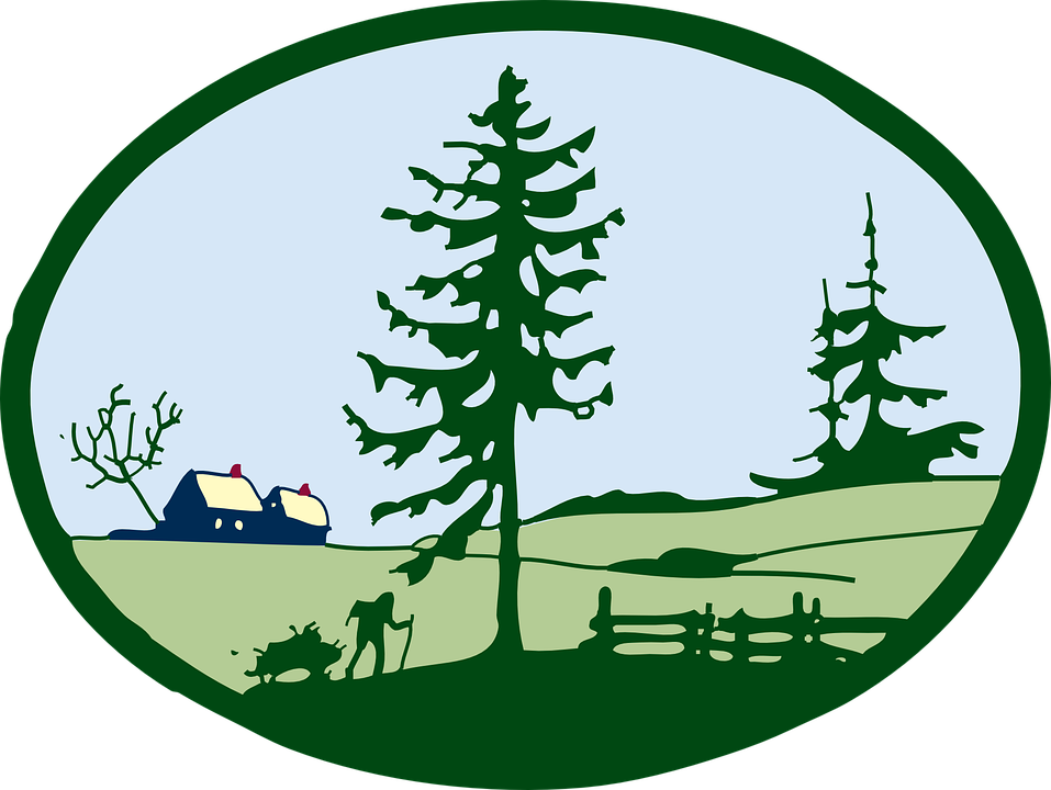 Landscape, Outdoors, Outdoor Scene - Die Cut Square Roll Label (2"x2") Quantity(1) (957x720)