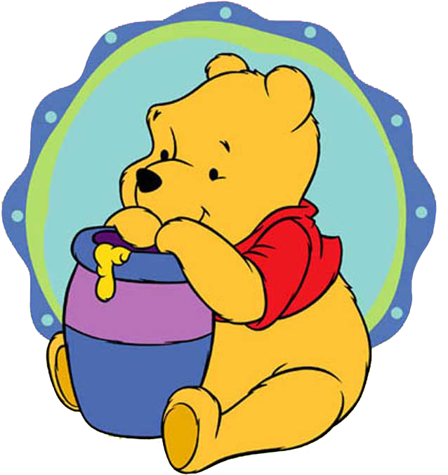 Pooh Bear Clip Art - Winnie The Pooh Circle (650x704)