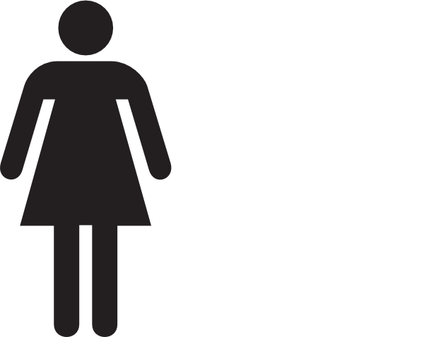 This Free Clip Arts Design Of Hombre Y Mujer Icon - Bathroom Sign Png (600x477)