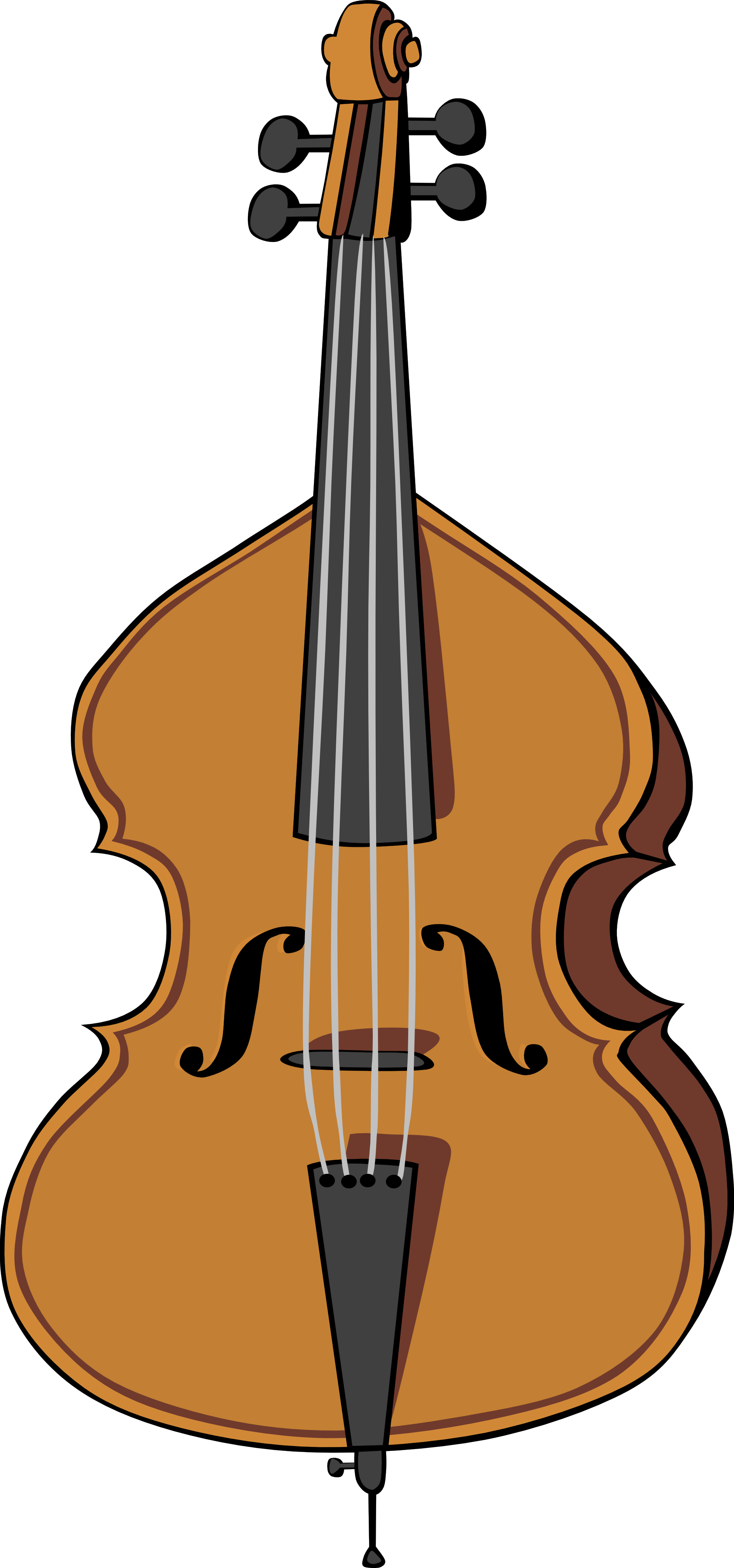 Bass Clipart - Cello Clip Art (1969x4205)