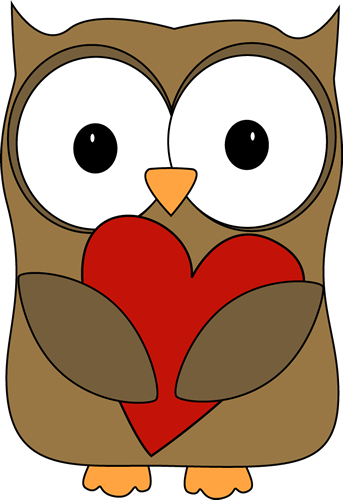 Clip Arts Related To - Valentine Owl Clipart (343x500)