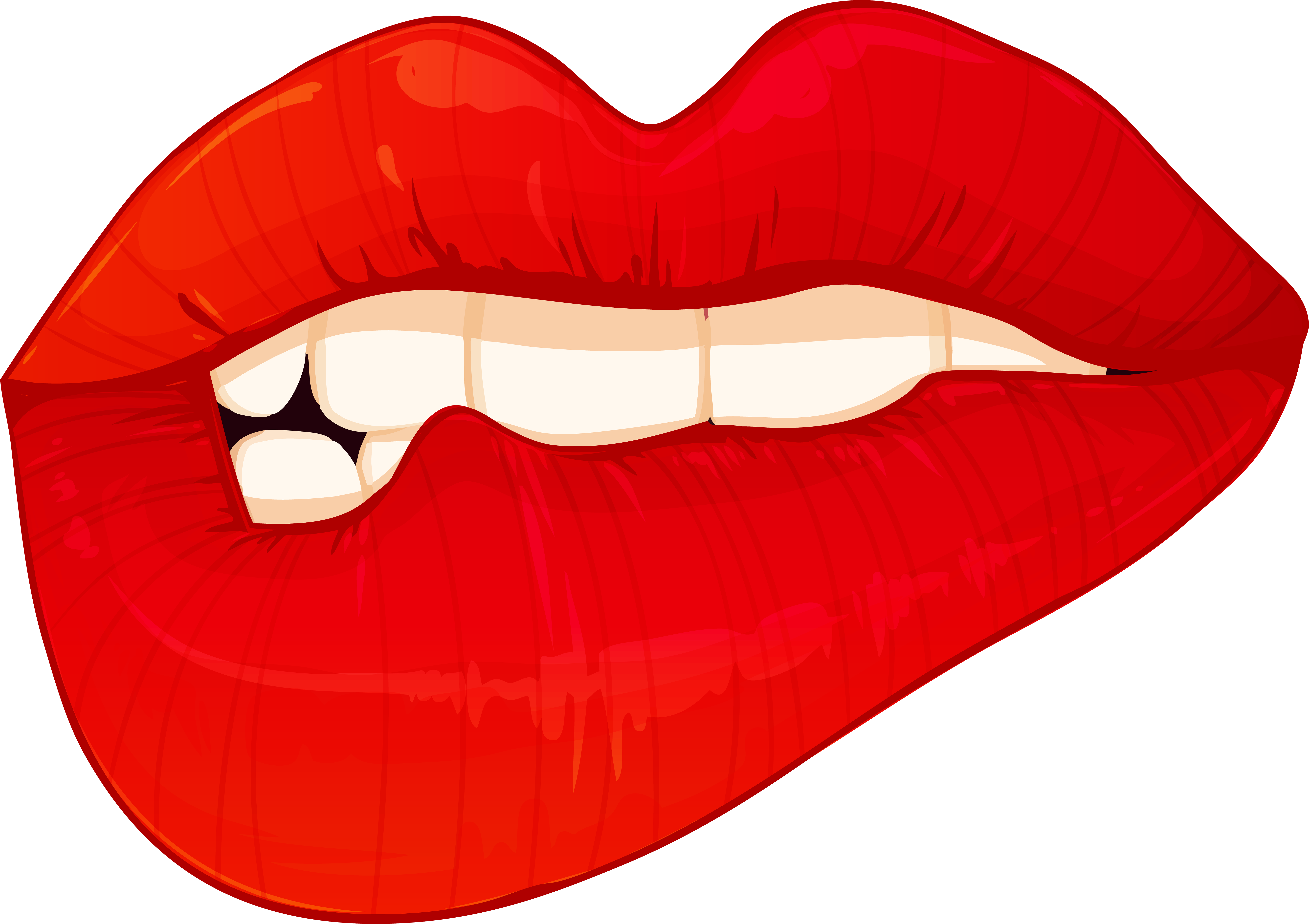 Biting Lips Png Clip Art - Clip Art (8000x5797)