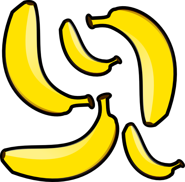 Banana Clip Art (600x592)