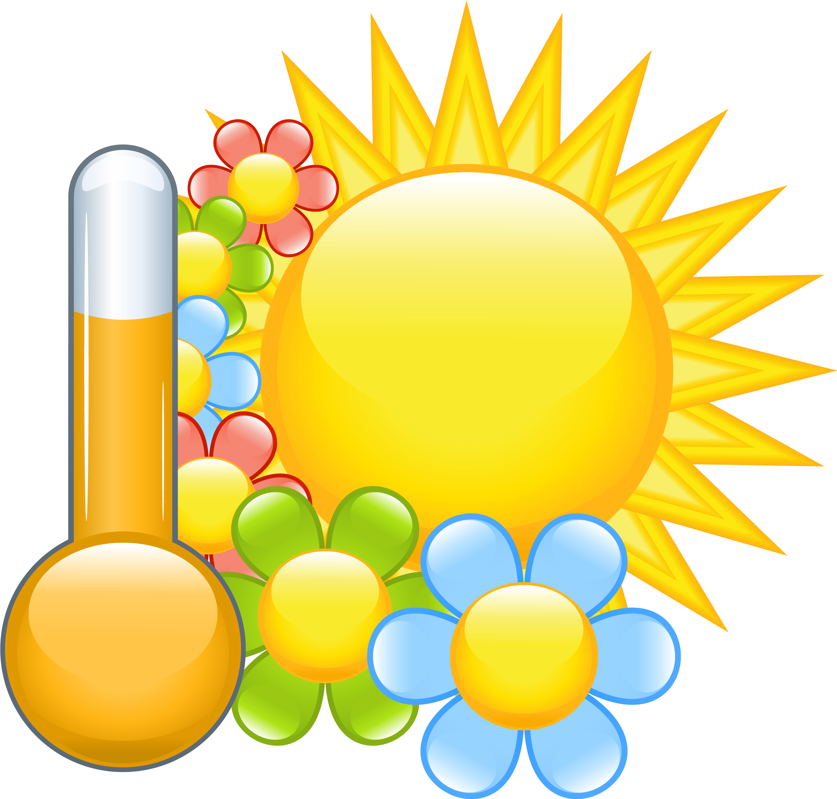 Flower Free Content Spring Clip Art - Clipart Sun (2843x2729)