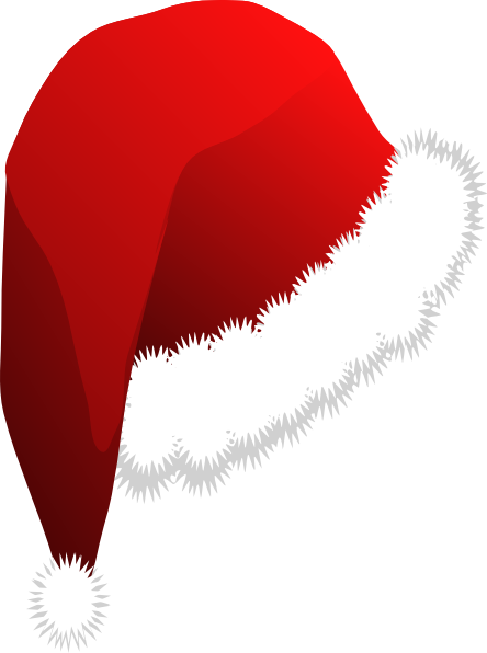 Picture Of A Santa Hat - Santa Hat Clip Art (444x596)