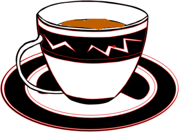 Red Teacup Cliparts - Tea Cup Clip Art (600x443)