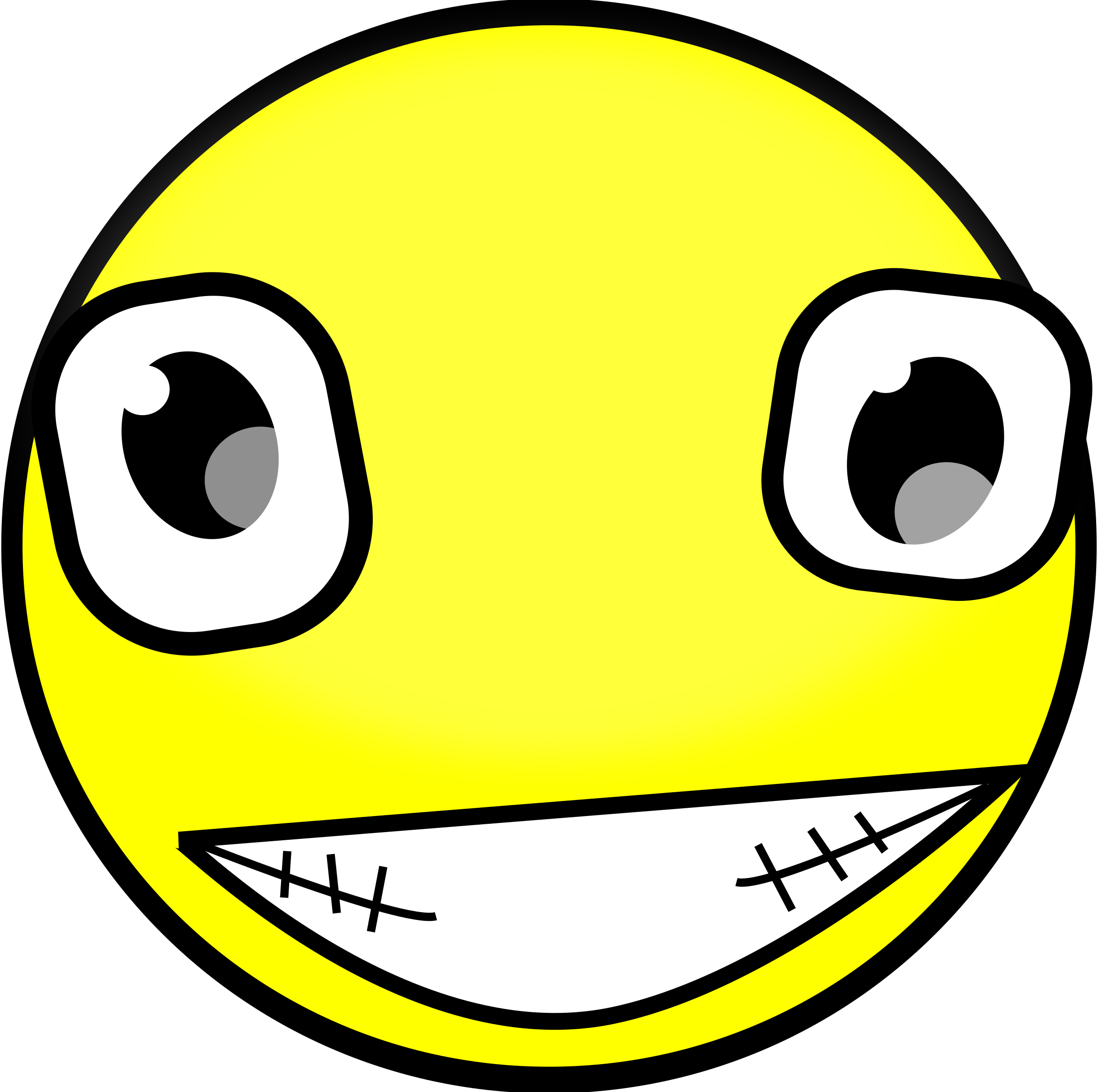All Images From Collection - Smiley Crazy Face 1 25 Magnet Emoticon (2400x2386)